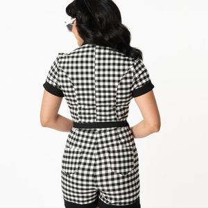 Unique Vintage Patsy Gingham Romper